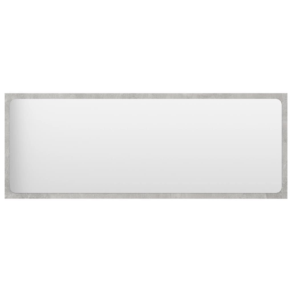 Mirror Concrete grey Engineered wood, acrylic 39.4 in x 14.6 in