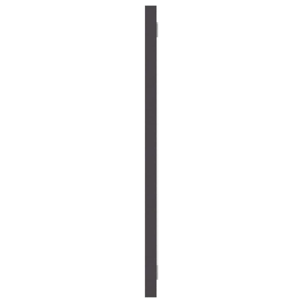 Mirror Grey Engineered wood, Acrylic Modern Mirror Rectangular