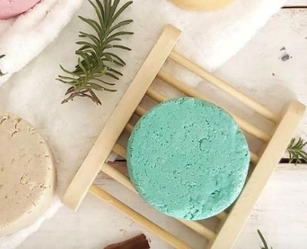 Natural Bamboo Soap Bar Dish - Eco Friendly Wooden Soap Holder Saver Tray for Shower, Bathroom, and Kitchen Counter, Extends Soap Life, Self Draining Slotted Design