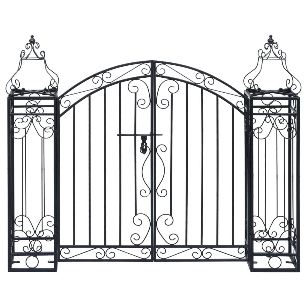 Ornamental Garden Gate Wrought Iron 48"x8.1"x39.4