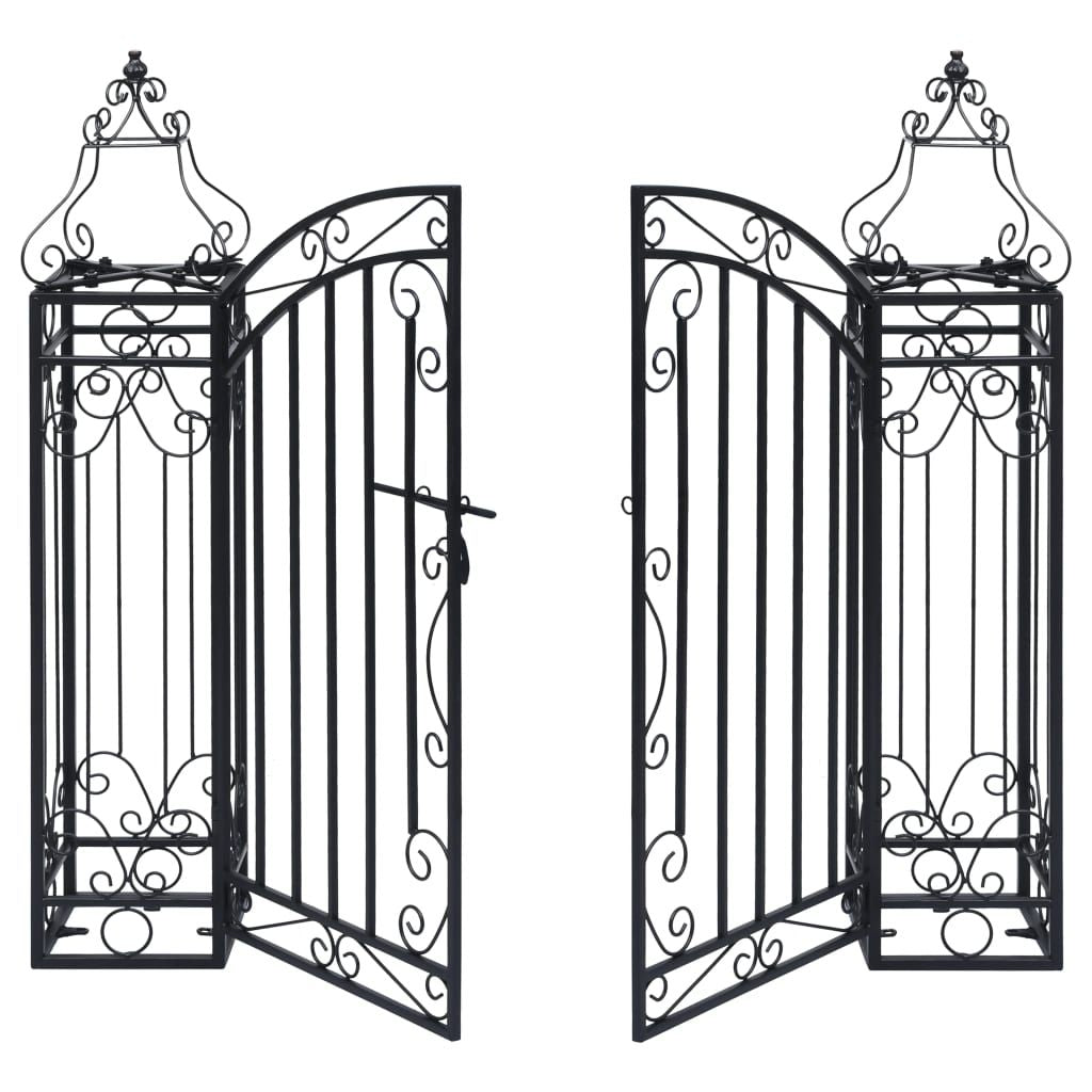 Ornamental Garden Gate Wrought Iron 48"x8.1"x39.4