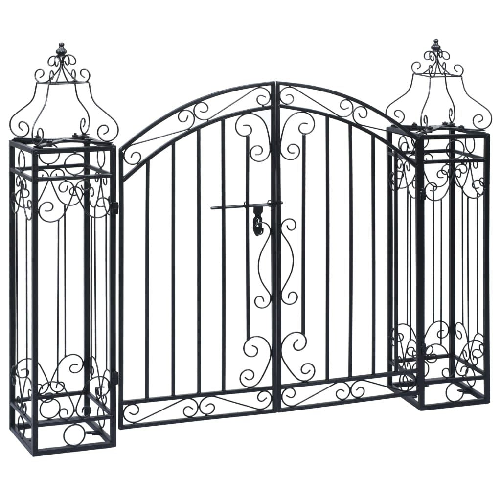 Ornamental Garden Gate Wrought Iron 48"x8.1"x39.4