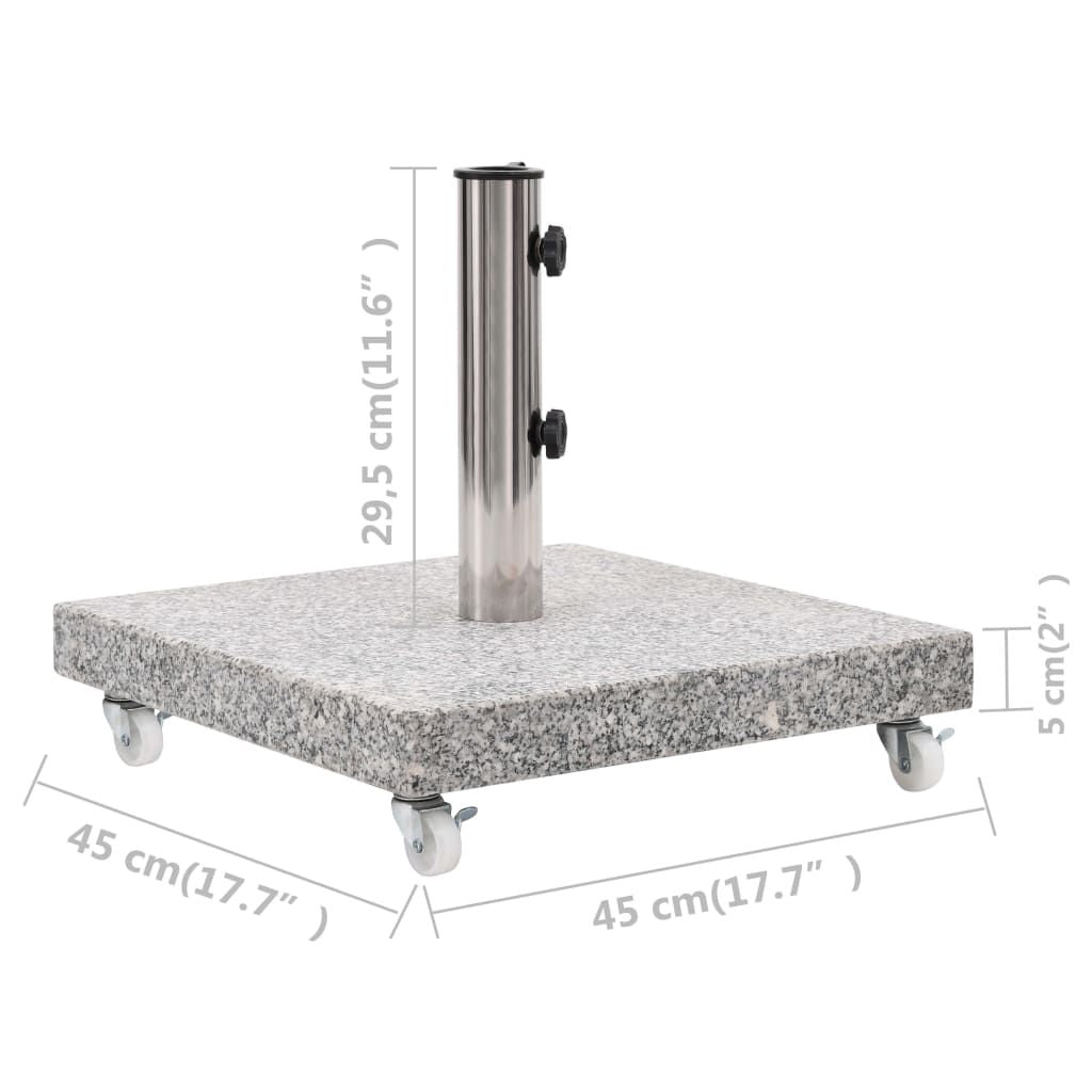 Parasol Base Granite 66.1 lb Square Gray