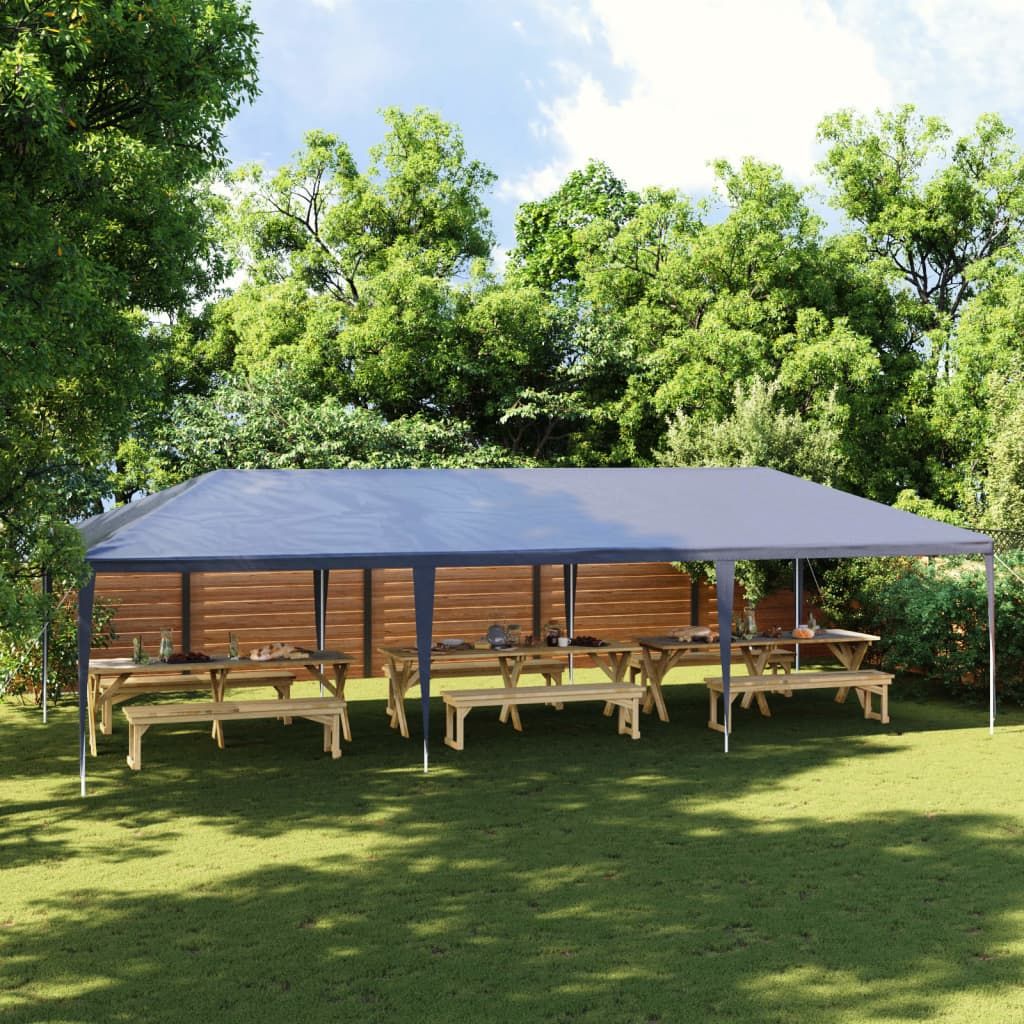 Party Tent Blue Polyethylene 13.1 x 29.5 ft UV-resistant