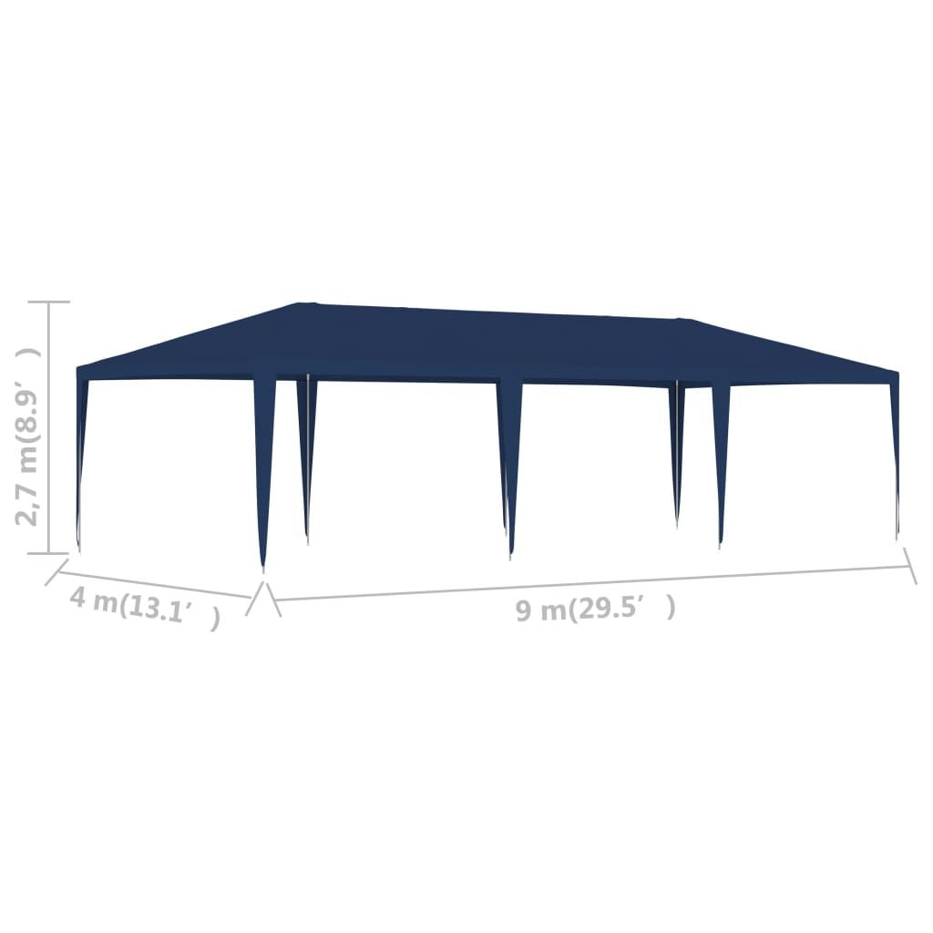 Party Tent Blue Polyethylene 13.1 x 29.5 ft UV-resistant