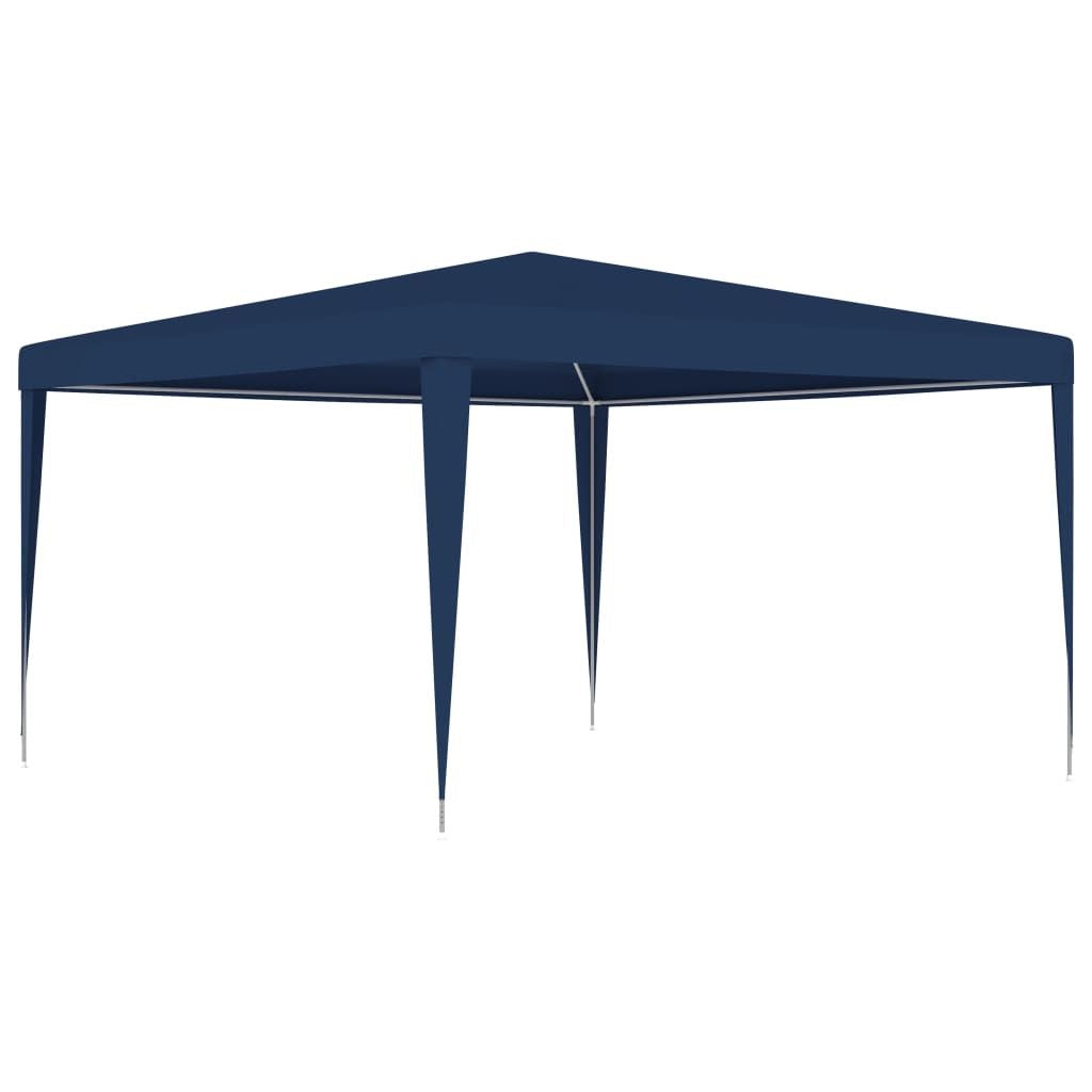 Party Tent Blue Polyethylene, Iron Large Sturdy Party Tent