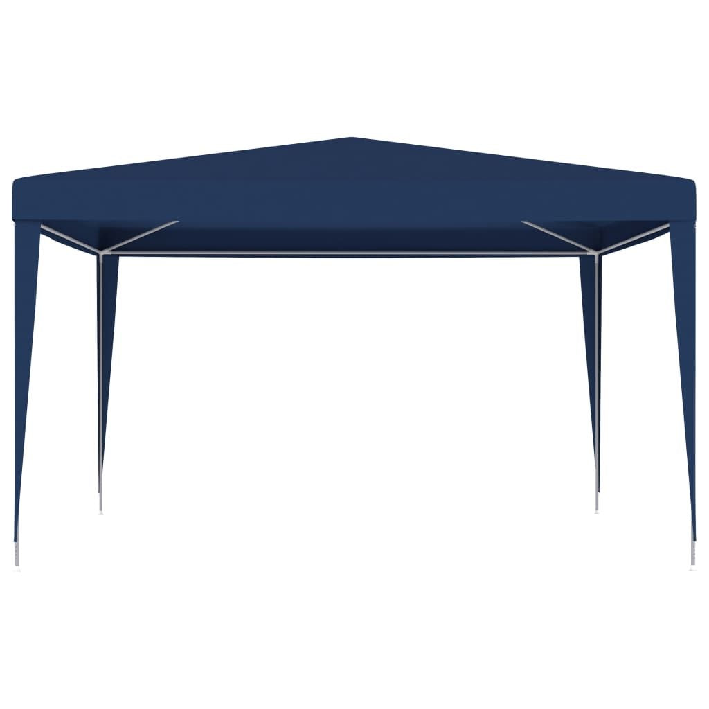 Party Tent Blue Polyethylene, Iron Large Sturdy Party Tent