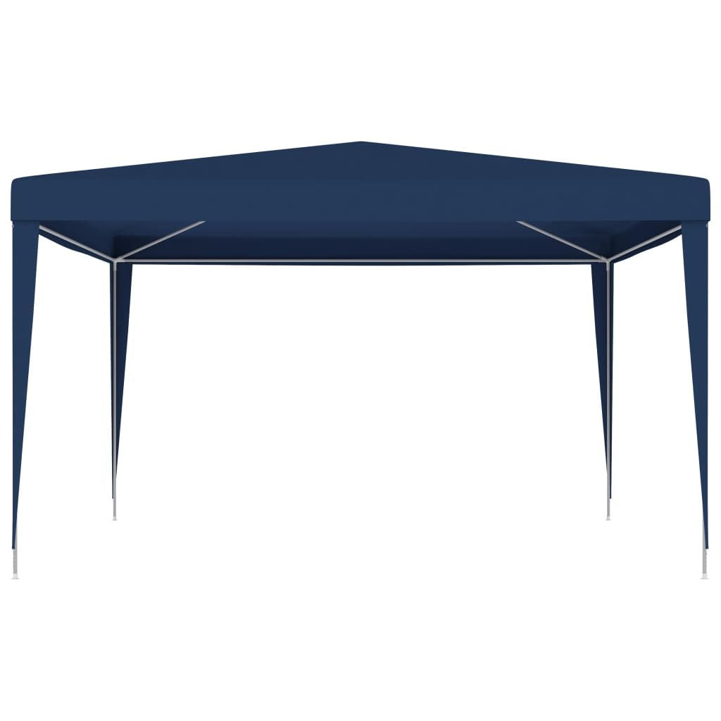 Party Tent Blue Polyethylene, Iron Large Sturdy Party Tent