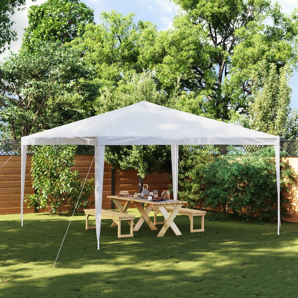 Party Tent White Polyethylene 13x13 feet Water-resistant