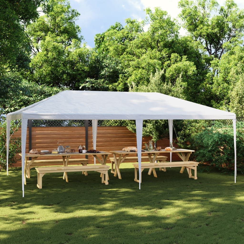 Party Tent White Polyethylene, Iron 13.1 x 19.7 ft Durable