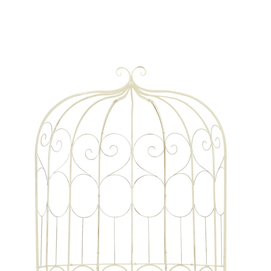 Patio Bench 37.4" Iron Antique White