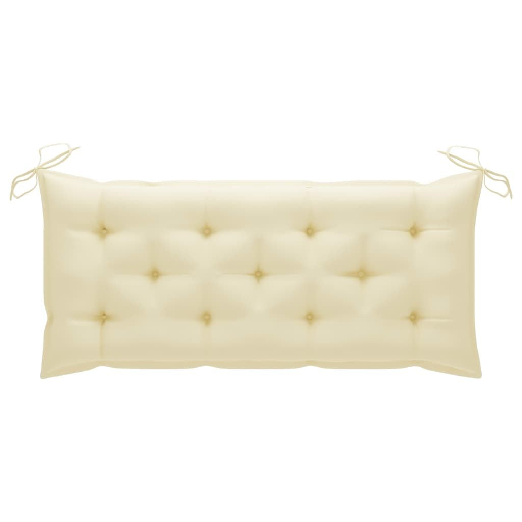 Patio Bench with Cushion 47.2" Solid Acacia Wood
