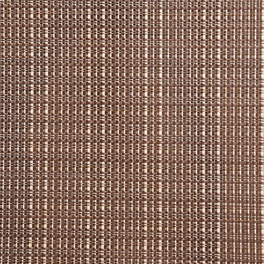 Patio Swivel Chairs 2 pcs Textilene and Steel Brown