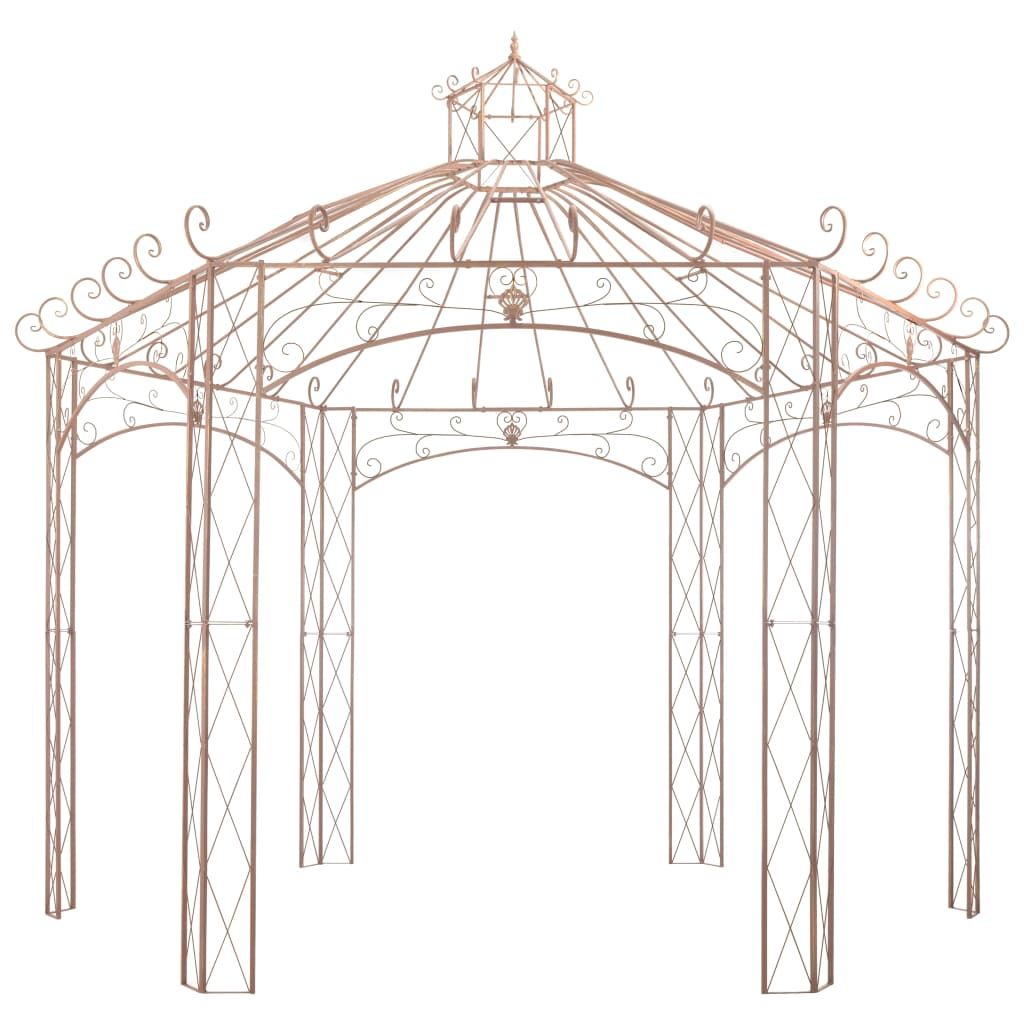 Pavilion Antique Brown Wrought Iron Large Ornaments Pavilion
