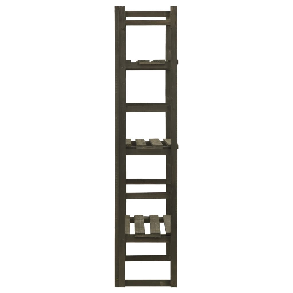 Planter Grey Solid firwood Medium Plant Stand Rectangular