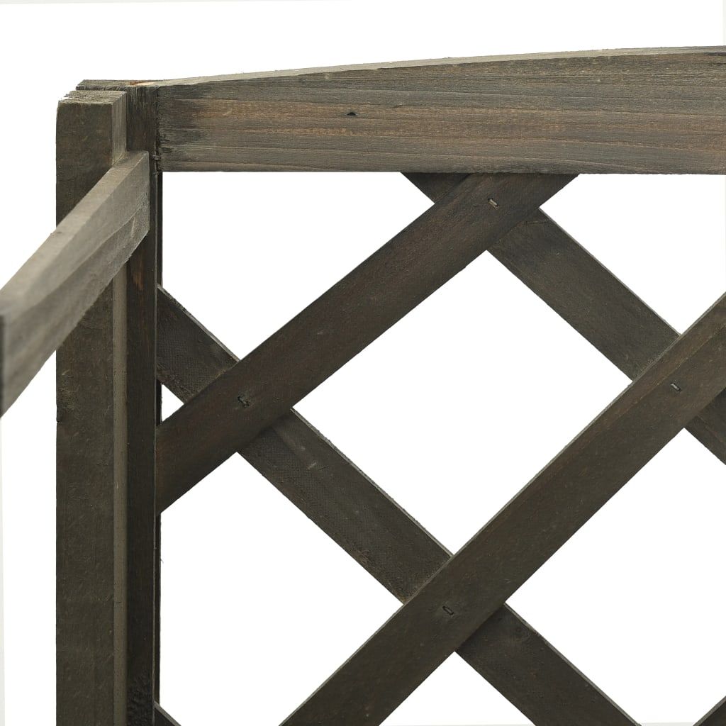 Planter Grey Solid firwood Medium Plant Stand Rectangular