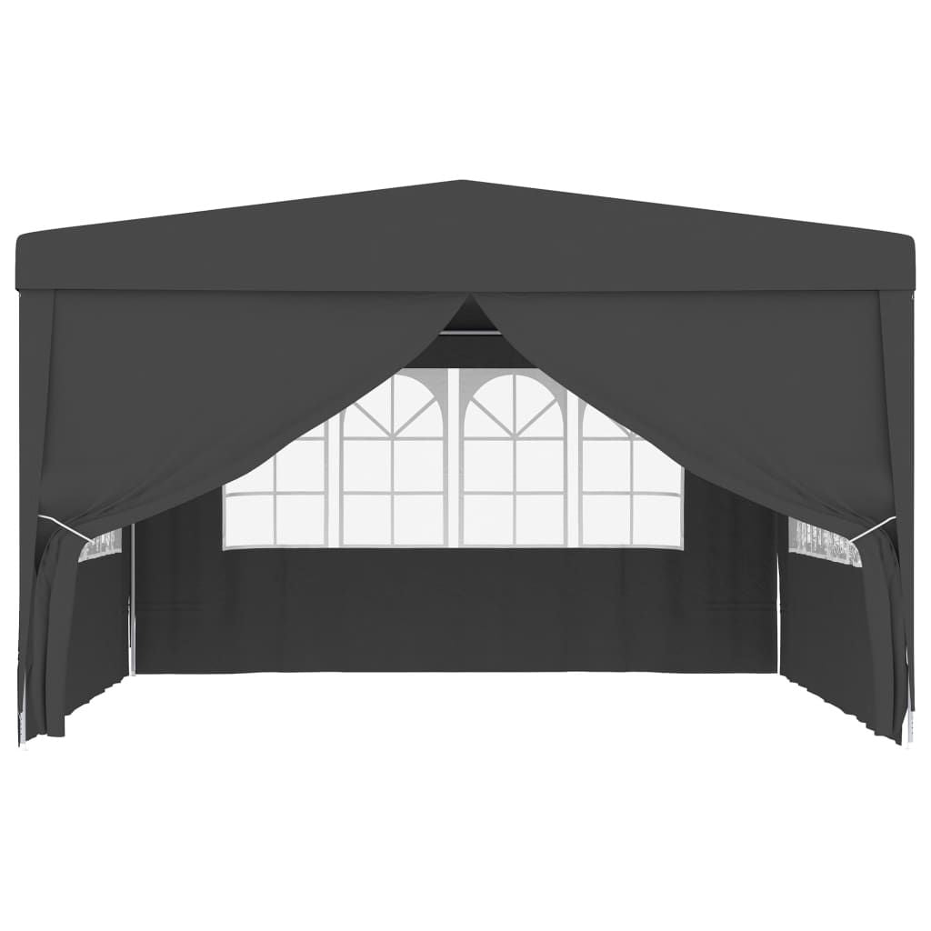 Professional Party Tent with Side Walls 13.1'x13.1'Anthracite 0.3 oz/ft²