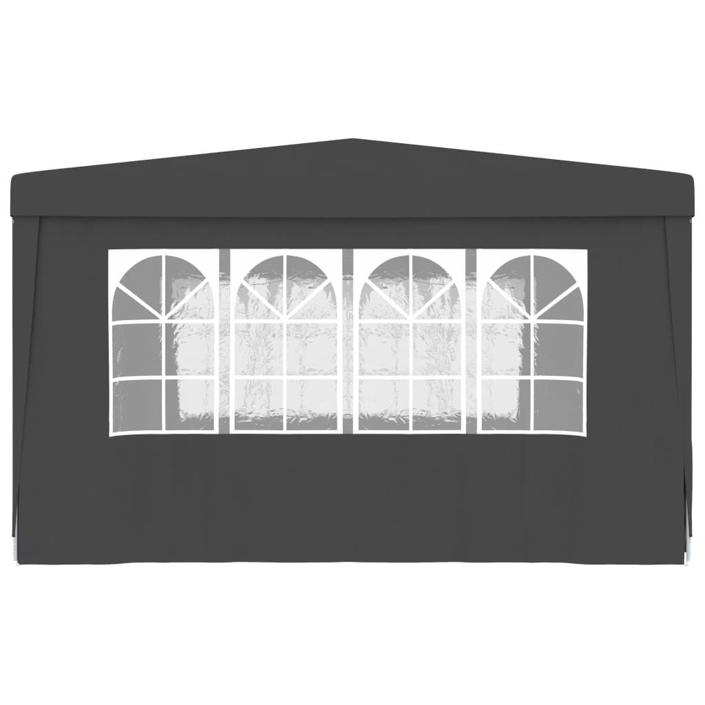 Professional Party Tent with Side Walls 13.1'x13.1'Anthracite 0.3 oz/ft²