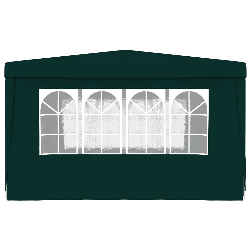 Professional Party Tent with Side Walls 13.1'x13.1'Green 0.3 oz/ft²