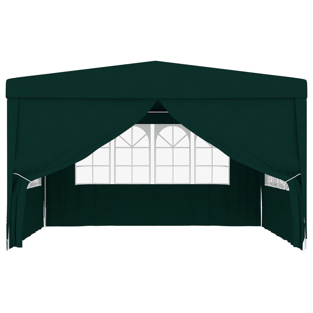Professional Party Tent with Side Walls 13.1'x13.1'Green 0.3 oz/ft²