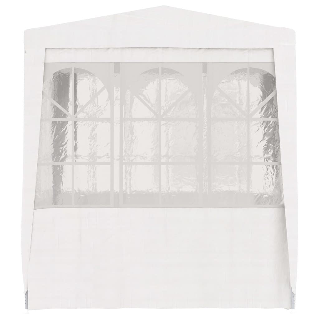 Professional Party Tent with Side Walls 8.2'x8.2' White 0.3 oz/ft²