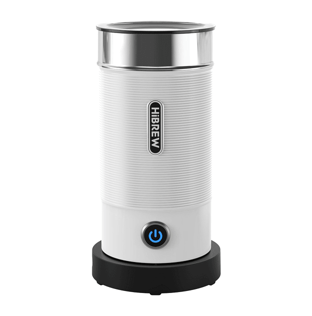 PSM1A-WH   450W Electric Milk Froth, Cold Sparkling Chocolate Blender, Cold/Hot Latte Cappuccino 300ml, Milk Warmer 360°, Swivel Base Removable Hot and Cold Foam and Steamer SUS304 Food Grade