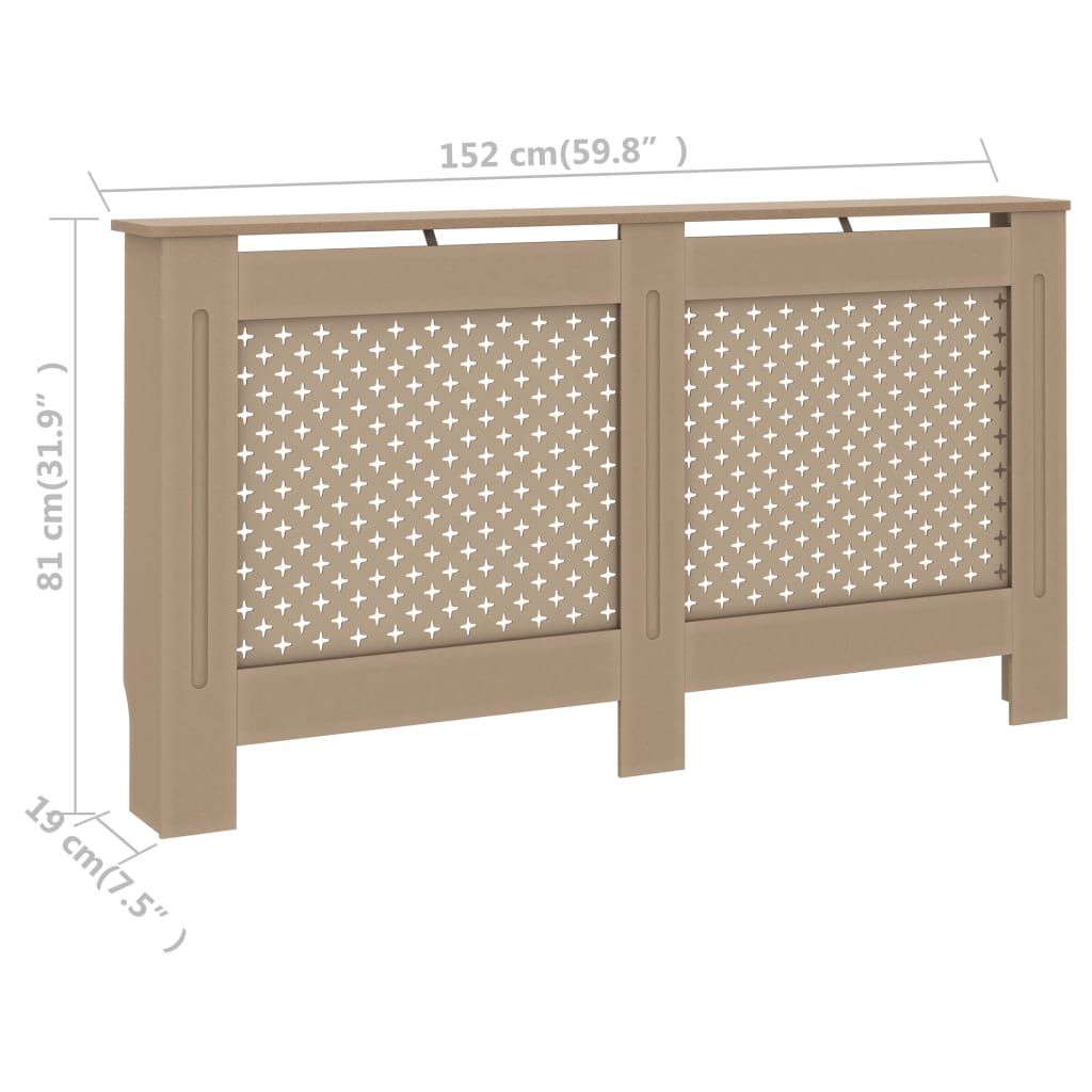 Radiator Cover 59.8"x7.5"x32.1" MDF