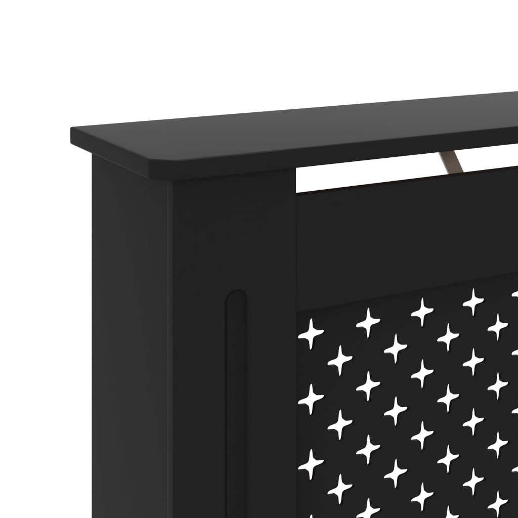 Radiator Cover Black 44.1"x7.5"x32.1" MDF