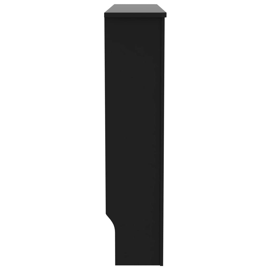 Radiator Cover Black 44.1"x7.5"x32.1" MDF