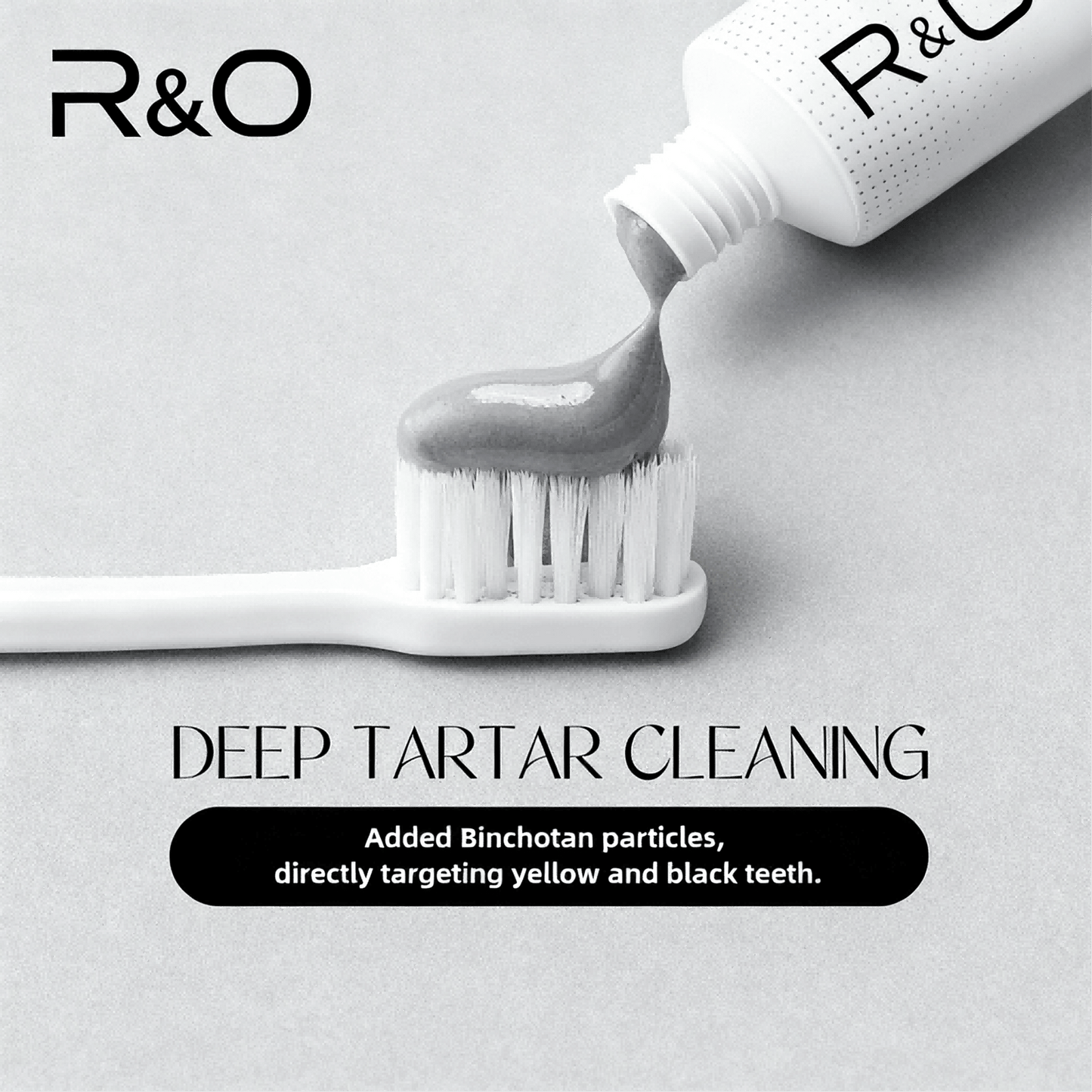 R&O Bamboo Charcoal Whitening Toothpaste, Natural Deep Cleaning Oral Care (3.5oz) - US West Coast Stock & Fast Shipping