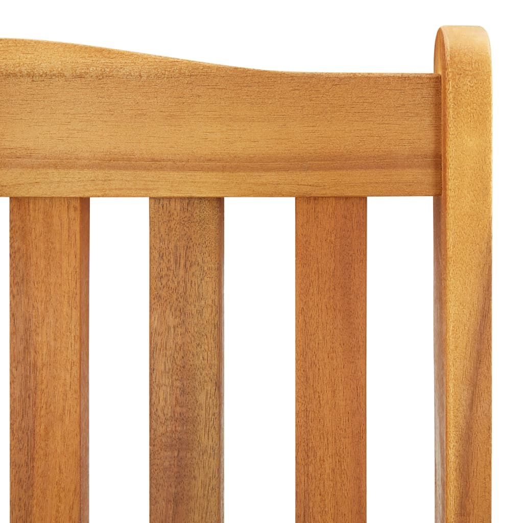 Rocking Chair Brown Solid Acacia Wood Large Durable