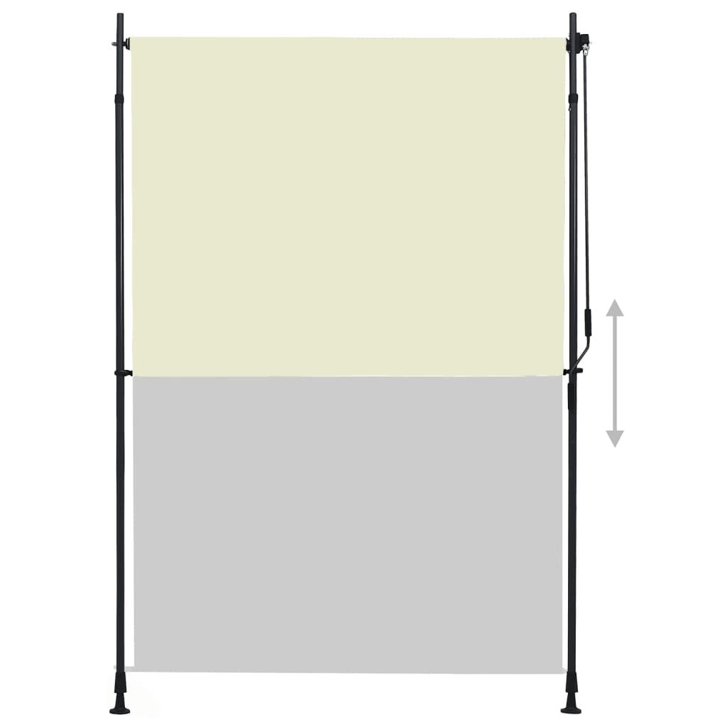 Roller Blind Cream Polyester with PA coating 59.1 x 106.3 in
