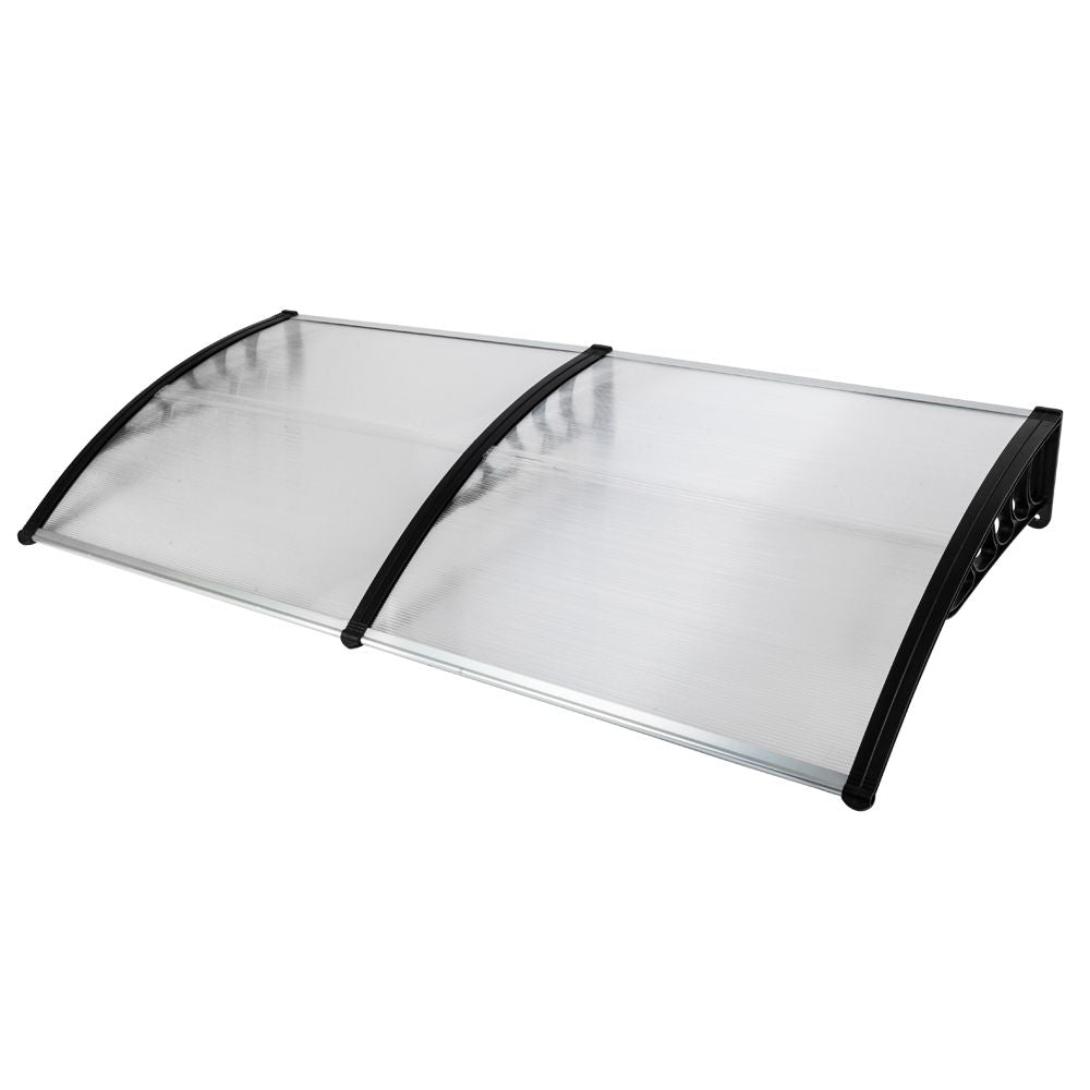 [Same Code: 77737681]HT-200 x 100 Household Application Door & Window Rain Cover Eaves Black Holder