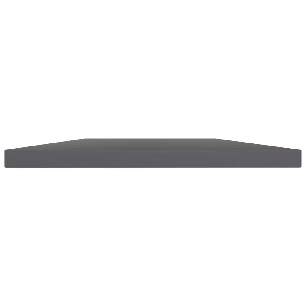 Shelf Set of 8 High gloss grey Engineered wood Medium Simple