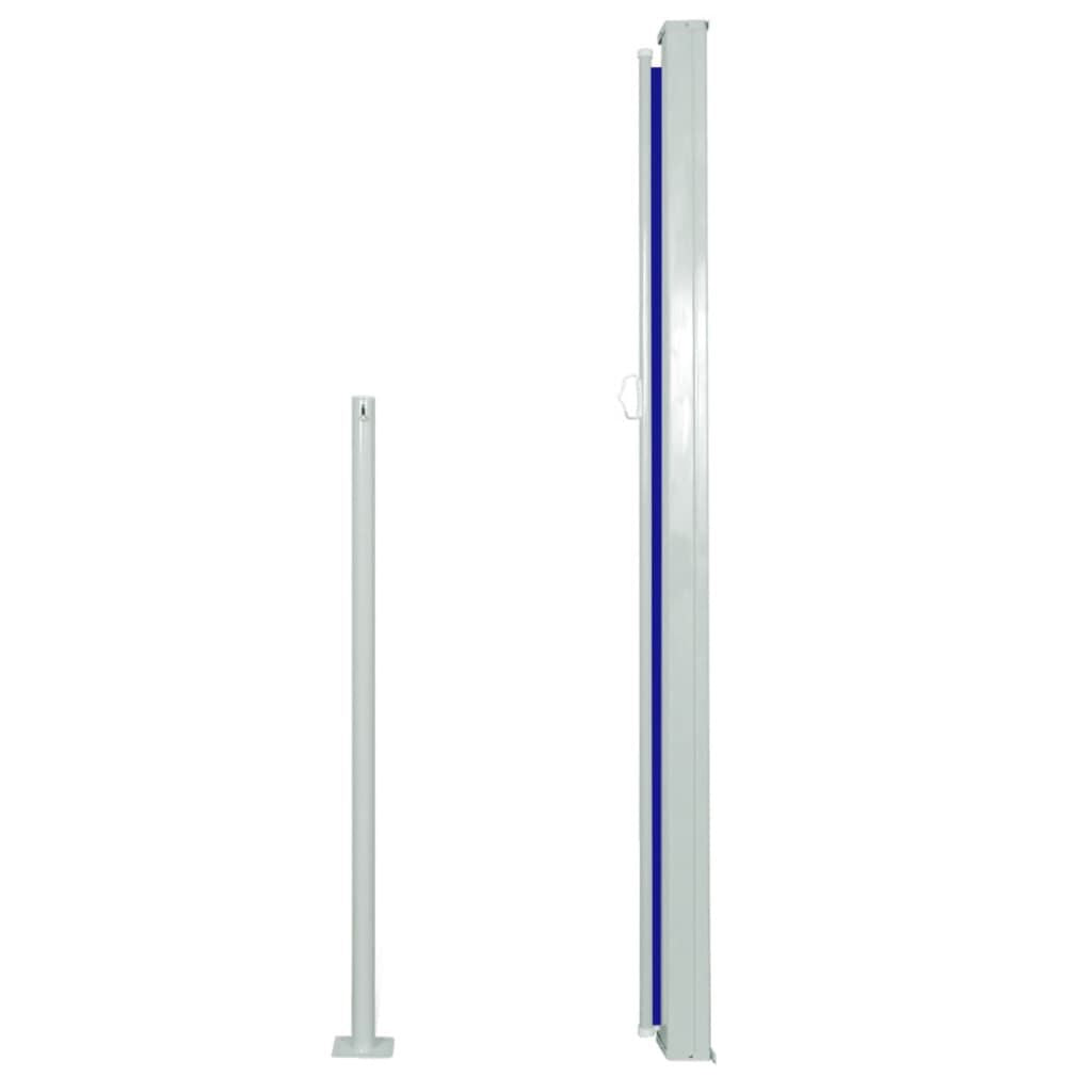 Side Awning Green grey, blue Steel, 100% polyester with PU coating