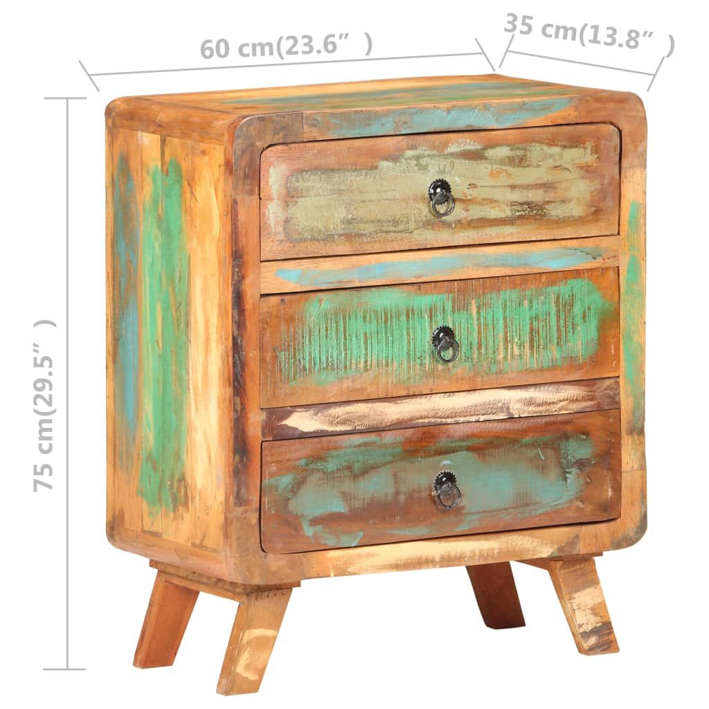 Sideboard 23.6"x13.8"x29.5" Solid Reclaimed Wood