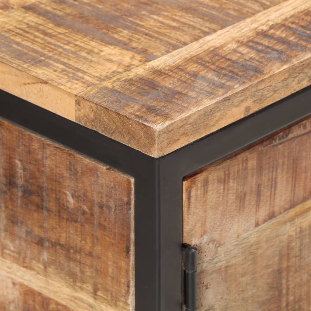 Sideboard Natural Mango Wood and Black Iron