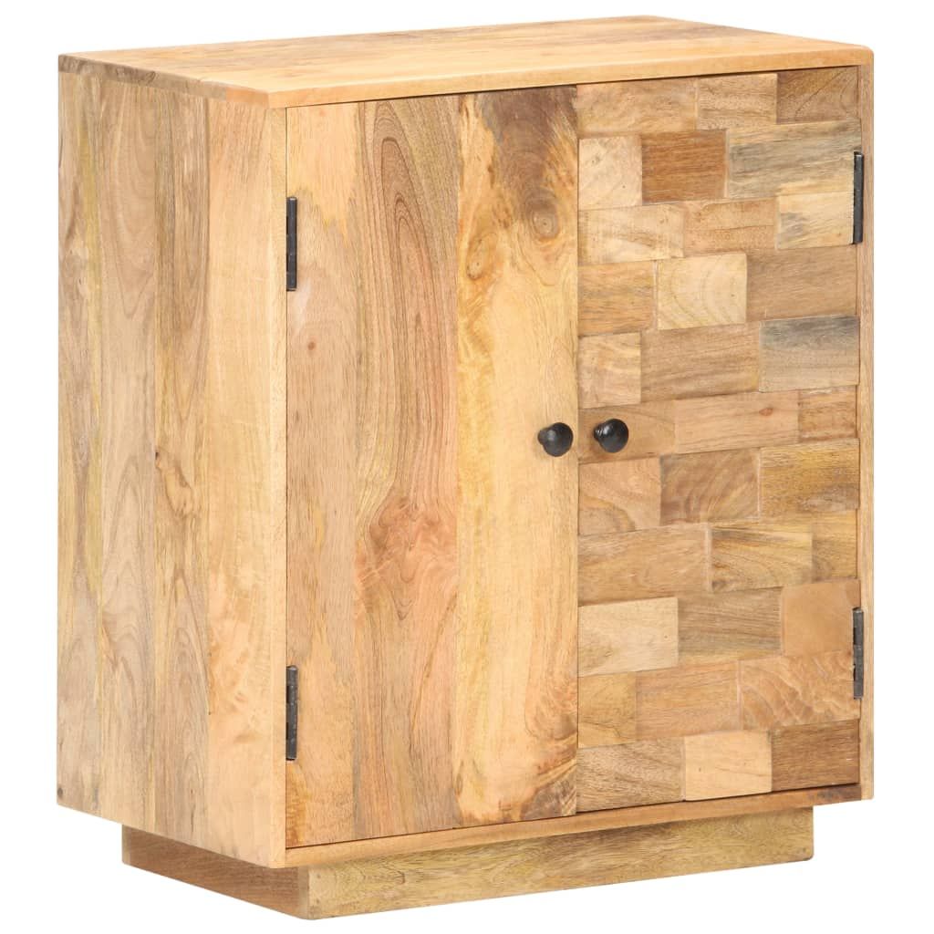 Sideboard Natural Timber Solid Mango Wood Sideboard Rectangular