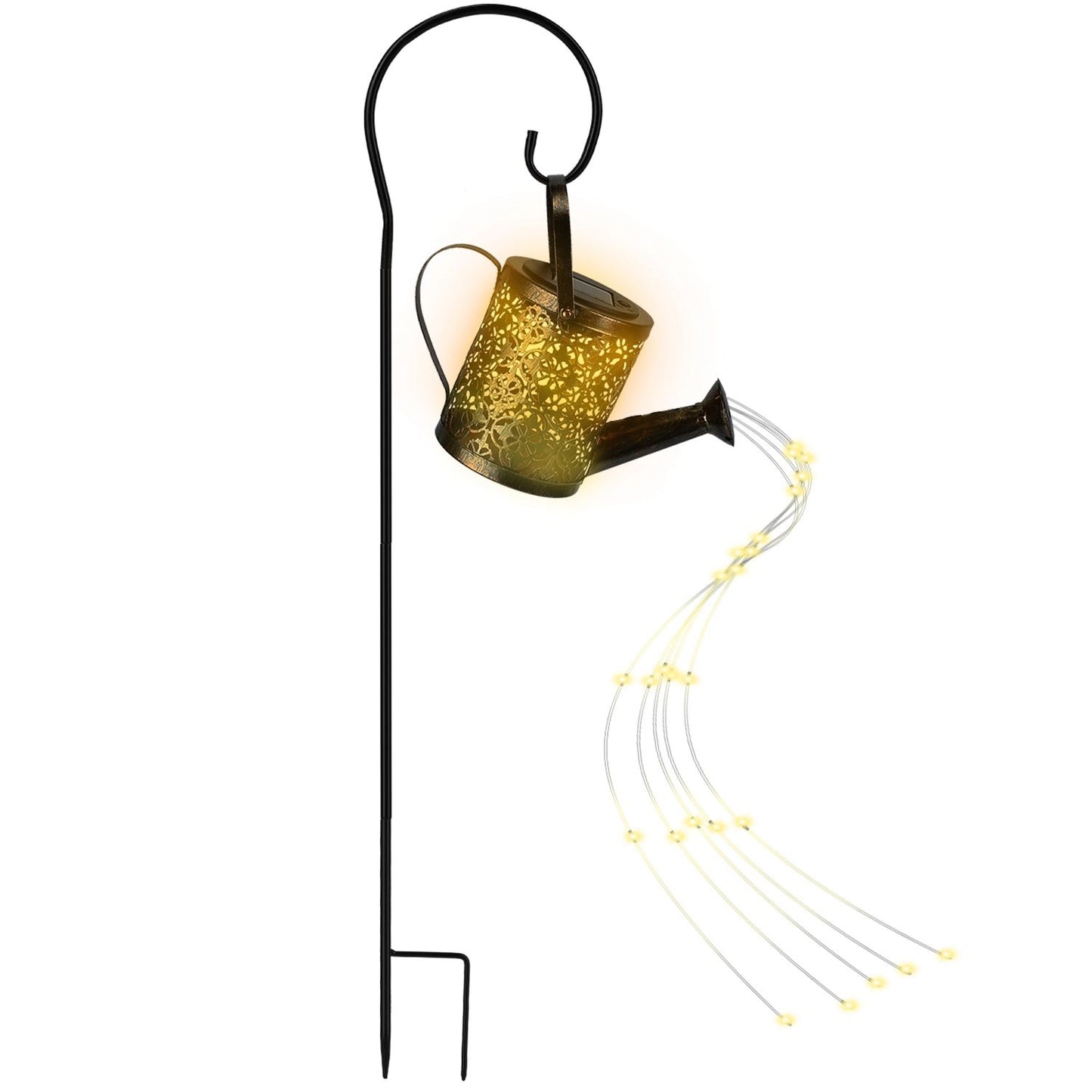 Solar Watering Can with Lights,Solar Outdoor Garden Decor Waterproof Large Hanging Lantern Landscape Lights Outside Decorations for Yard Clearance Porch Patio Pathway Gardening Gift