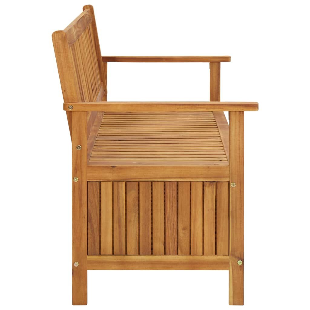 Storage Bench Natural wood Solid Acacia Wood Medium Storage Bench