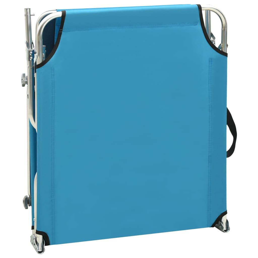 Sun Lounger Blue Aluminum frame, 600D polyester fabric Standard