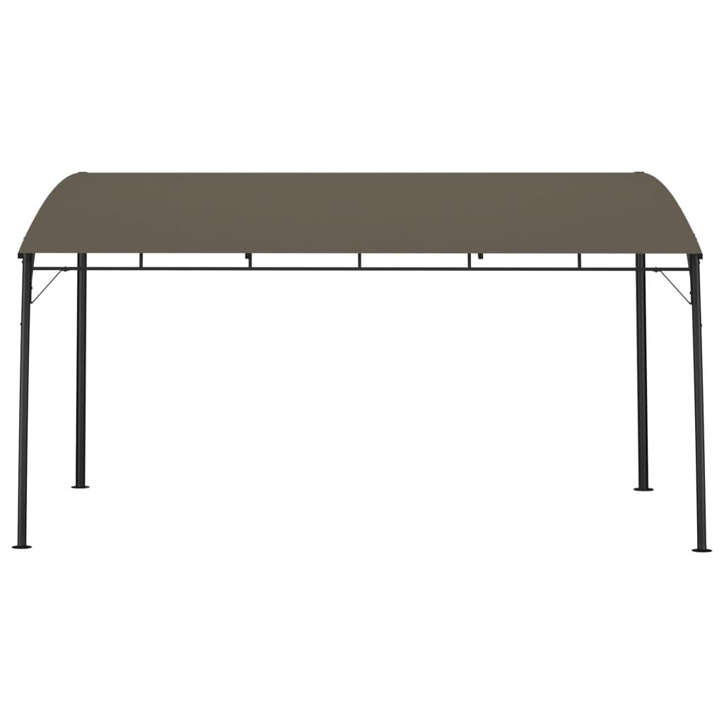 Sunshade Awning Taupe Powder-coated steel, fabric (100% polyester)