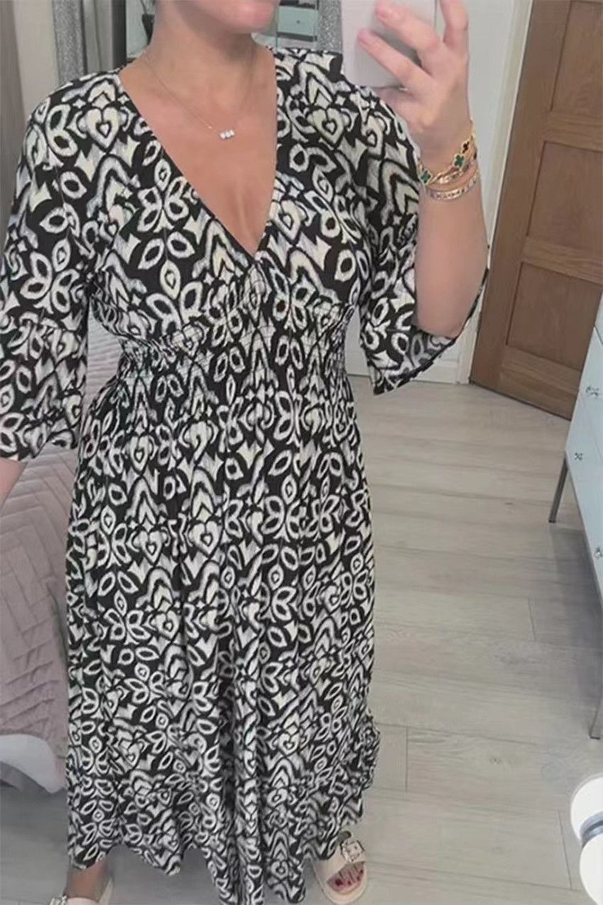 Super Size Blossom Dress Beach Dress For Vacation 2025 New