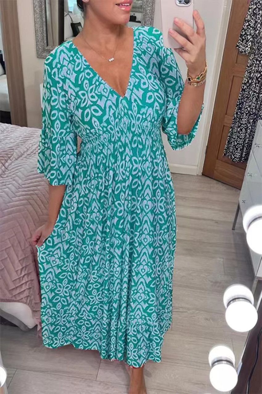 Super Size Blossom Dress Beach Dress For Vacation 2025 New