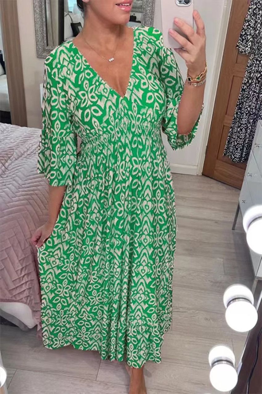 Super Size Blossom Dress Beach Dress For Vacation 2025 New