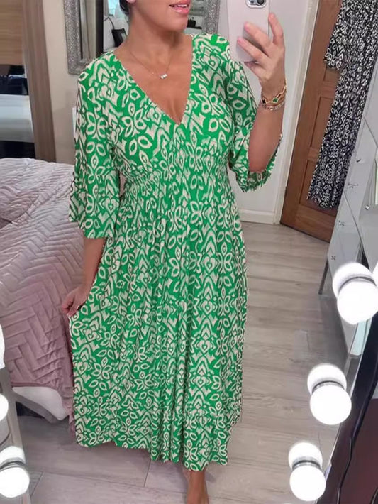 Super Size Blossom Dress Beach Dress For Vacation 2025 New