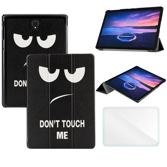 Tri-Fold Case Compatible with Samsung Galaxy Tab S4 10.5 inch Tablet SM-T830/T835/T837 (2018 Released), Includes a Screen Protector - Premium PU Leather Tri-Fold Cover with Auto Sleep/Wake