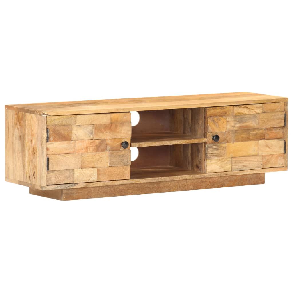 TV Cabinet Natural Mango Solid Mango Wood 45.7 x 11.8 x 13.8 in
