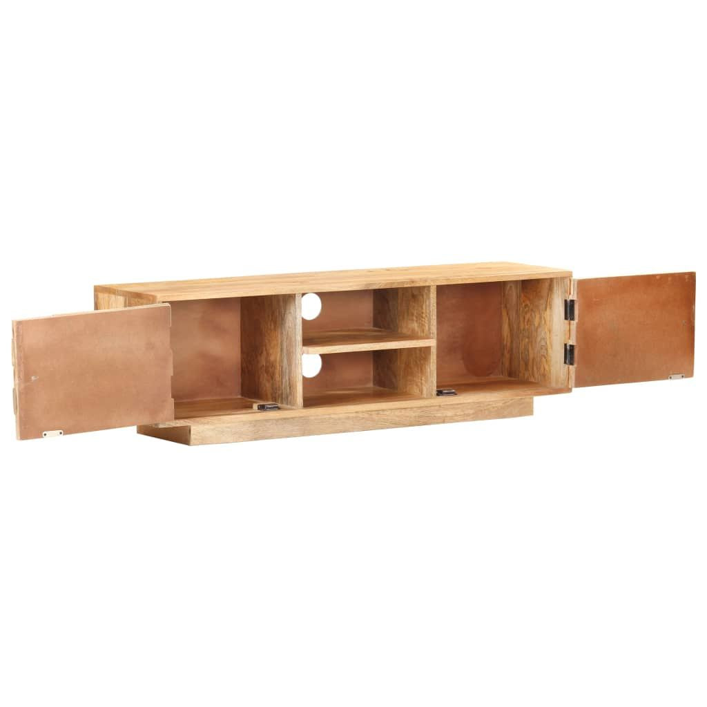TV Cabinet Natural Mango Solid Mango Wood 45.7 x 11.8 x 13.8 in