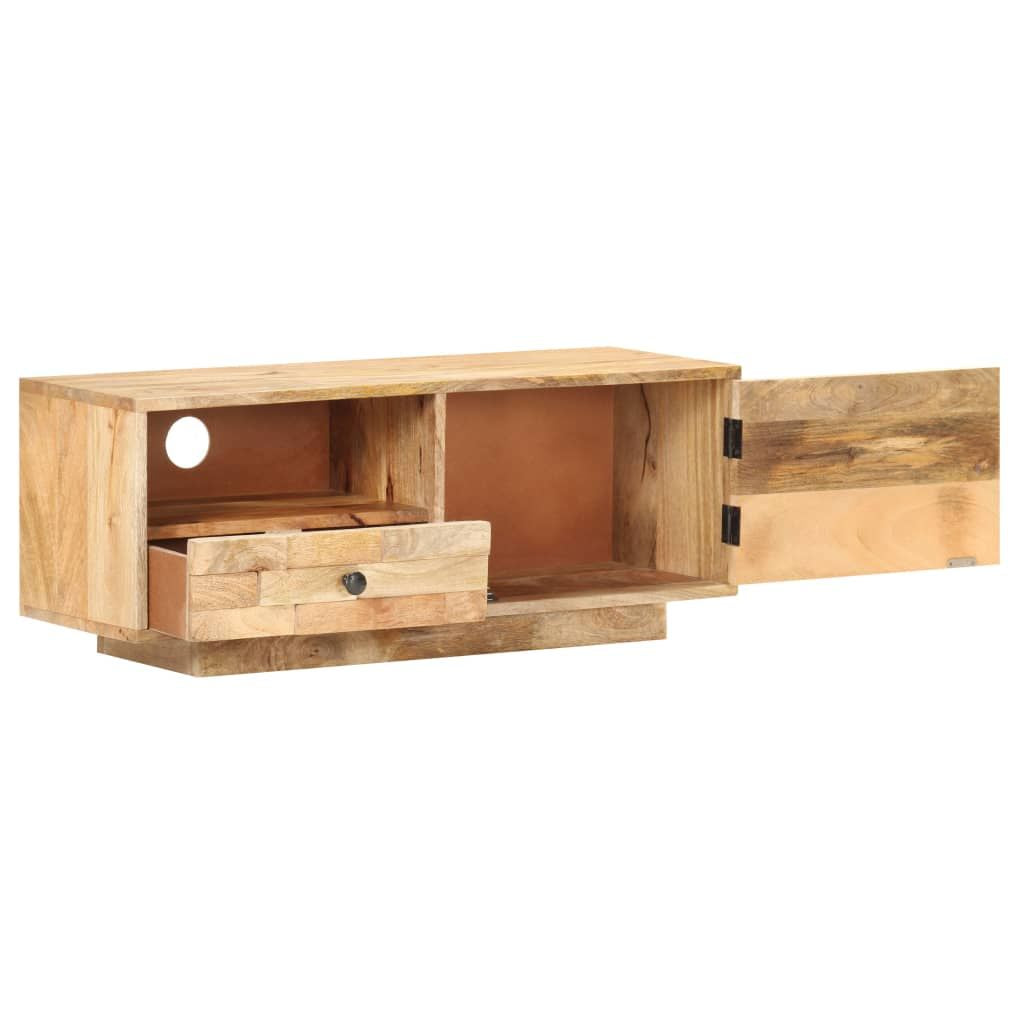 TV Cabinet Natural mango wood Solid mango wood Medium TV Cabinet